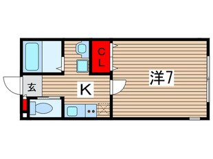 レミオパレス稲毛の物件間取画像